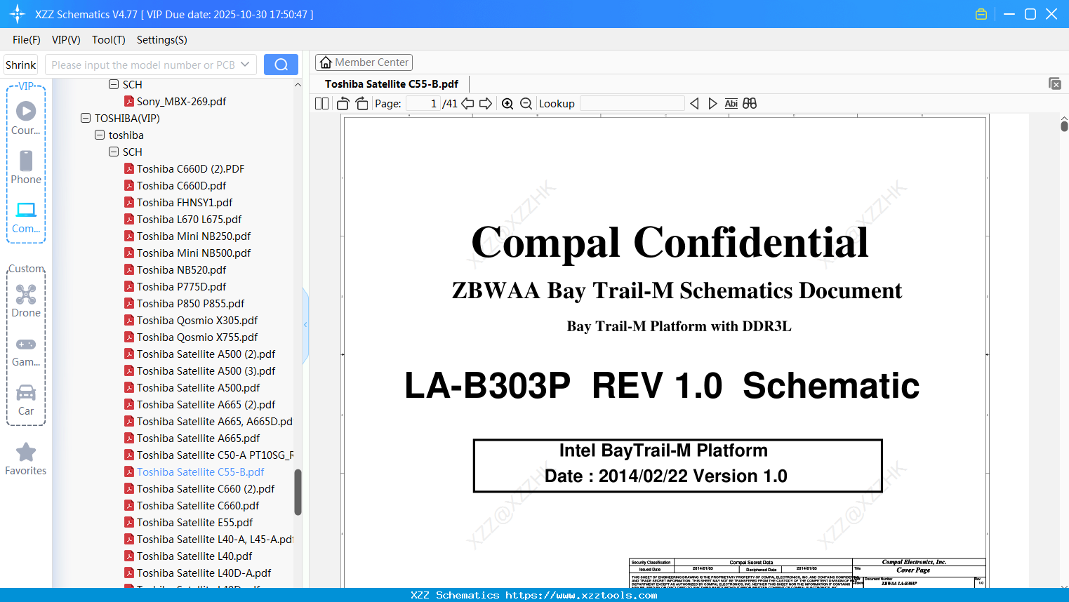 Laptop Toshiba Satellite C55-B